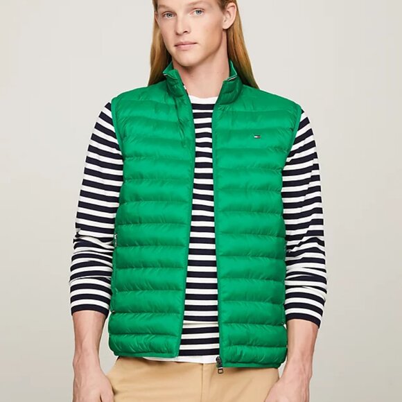 Tommy Hilfiger Jackets & Blazers - Tommy Hilfiger Puffer Vest Womens Jacket Green Multi Pockets Full zip Size XS